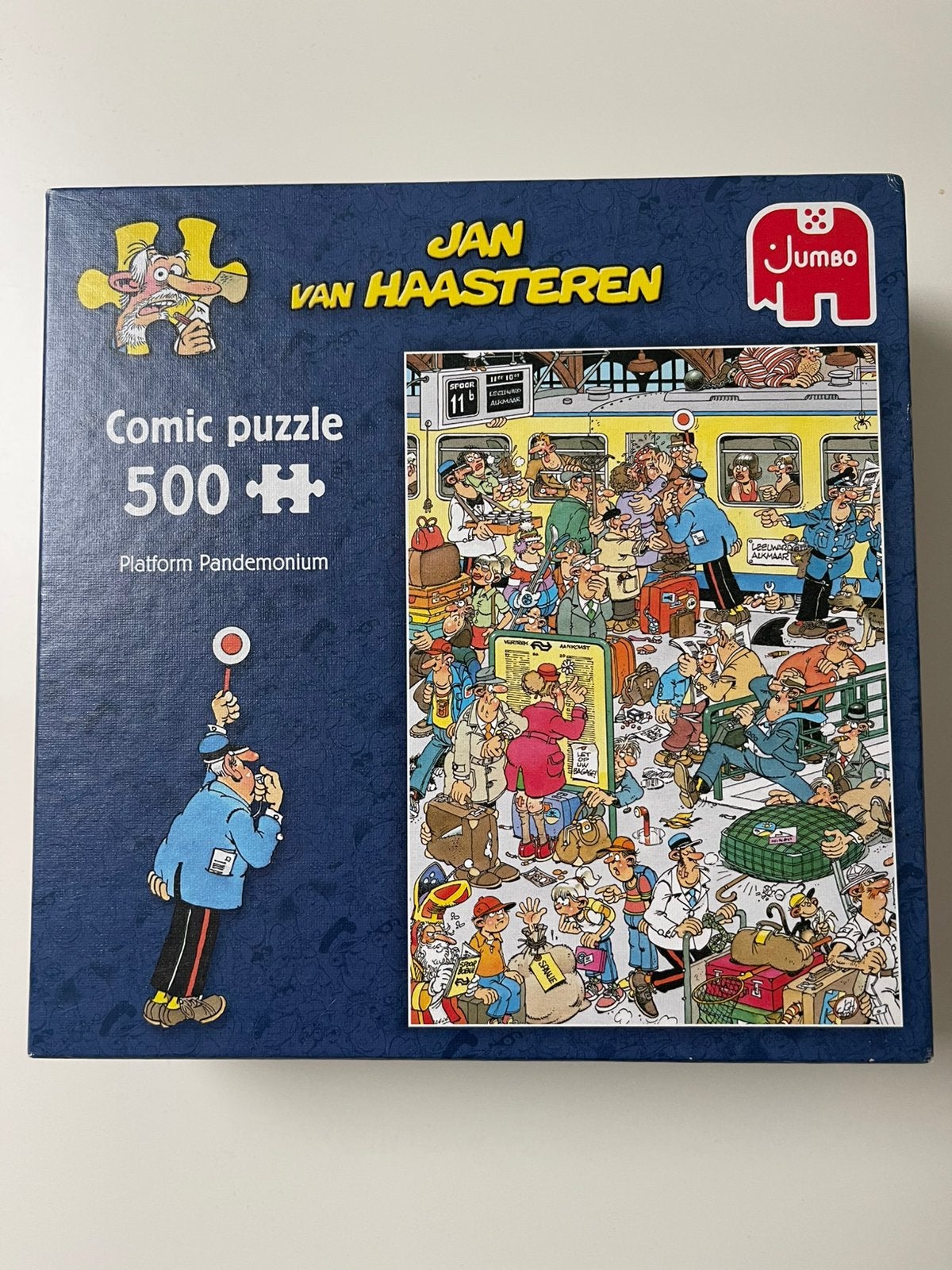 Jan van Haasteren Platform Pandemonium 500 stuks, Ophalen of Verzenden, 500 t/m 1500 stukjes, Zo goed als nieuw