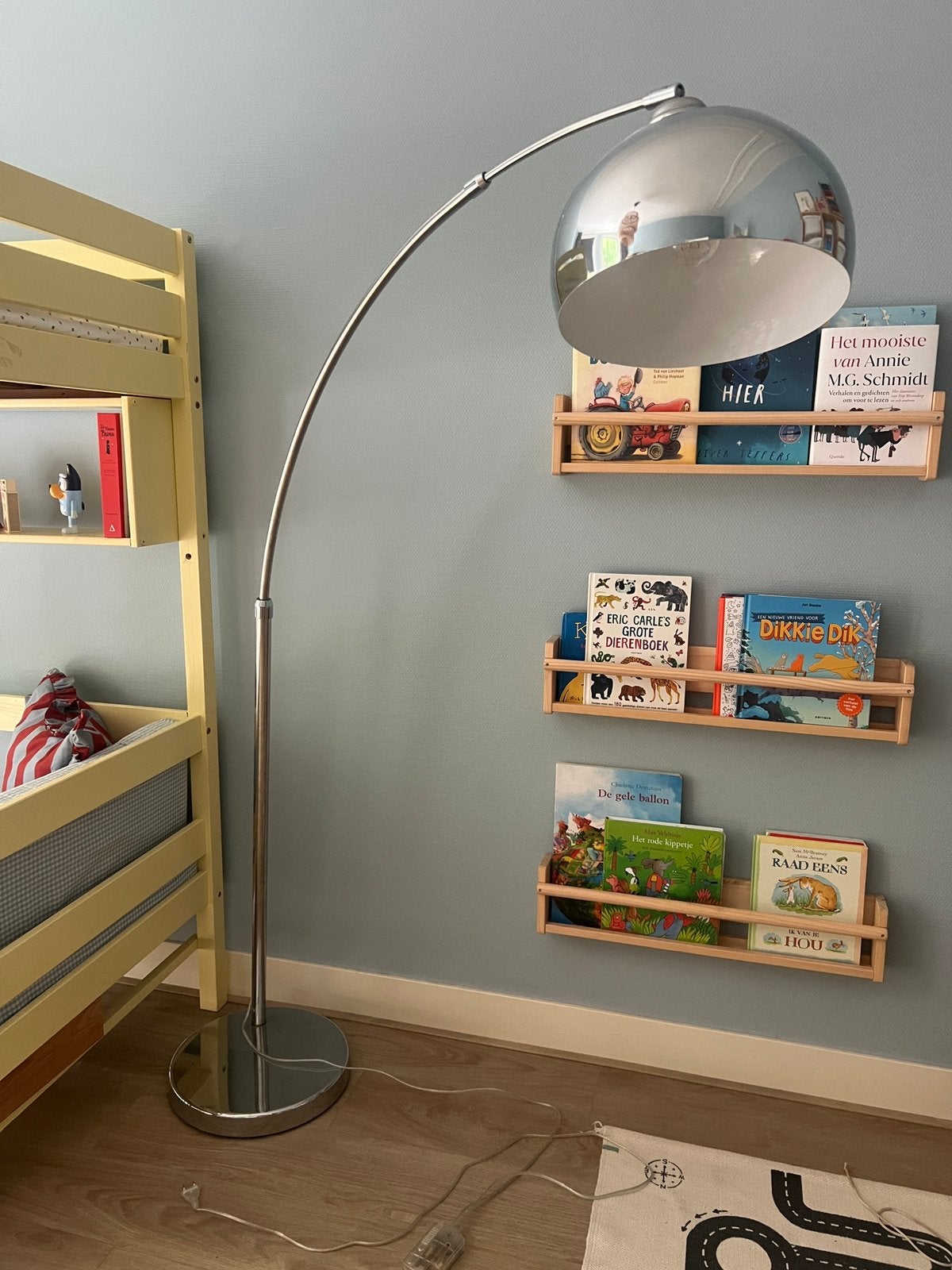 Booglamp chrome, Huis en Inrichting, Ophalen, Zo goed als nieuw, 150 tot 200 cm