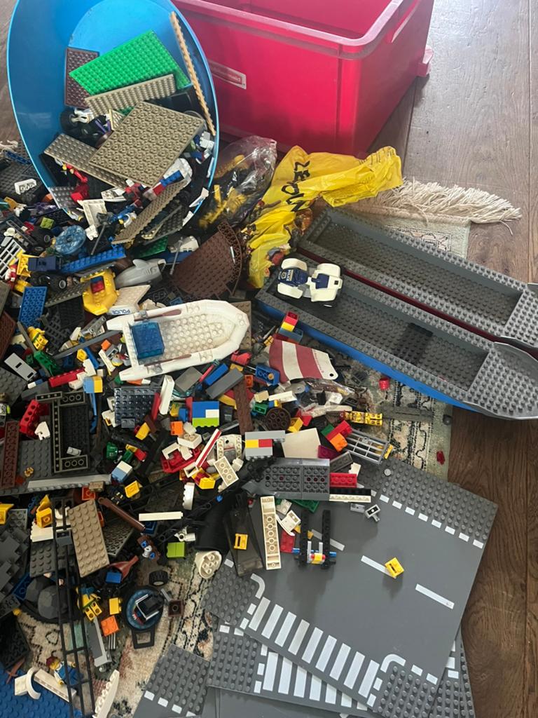 Zeer grote partij LEGO, Ophalen, Gebruikt