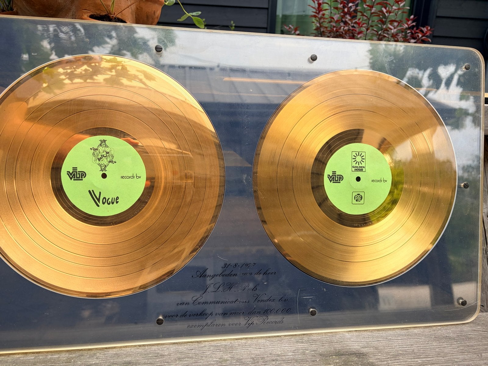 Gouden Plaat Vogue - Uniek Verzamelobject, Ophalen, LP, Pop, Speciale editie