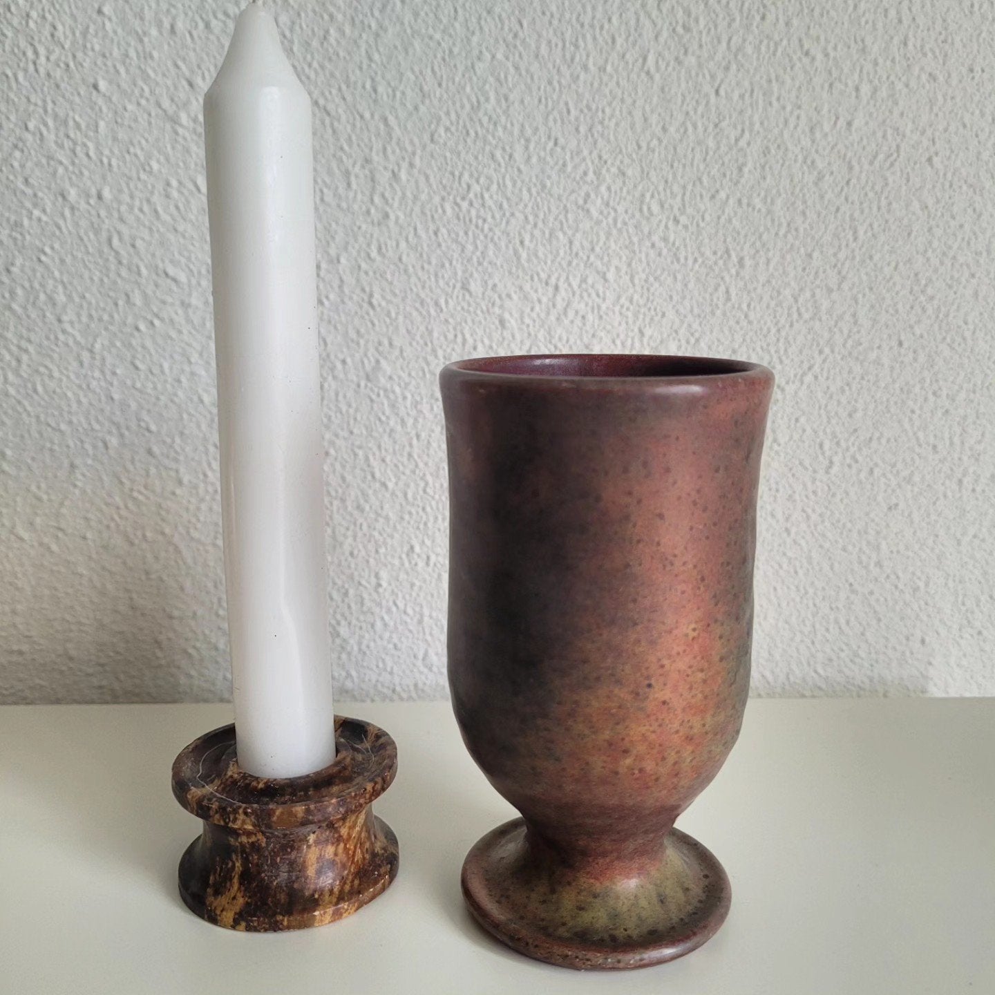 Oud keramieken vaasje, Overige kleuren, Aardewerk of Porselein, Ophalen of Verzenden, Zo goed als nieuw