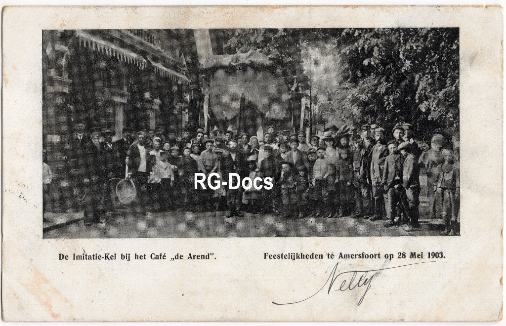 Ansichtkaart Briefkaart Feest Arend Amersfoort Kei 1903, Ophalen of Verzenden, Voor 1920, Gelopen, Utrecht
