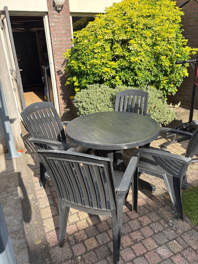 Tuinset Hartman kunststof, Ophalen, Gebruikt, Kunststof, 4 zitplaatsen