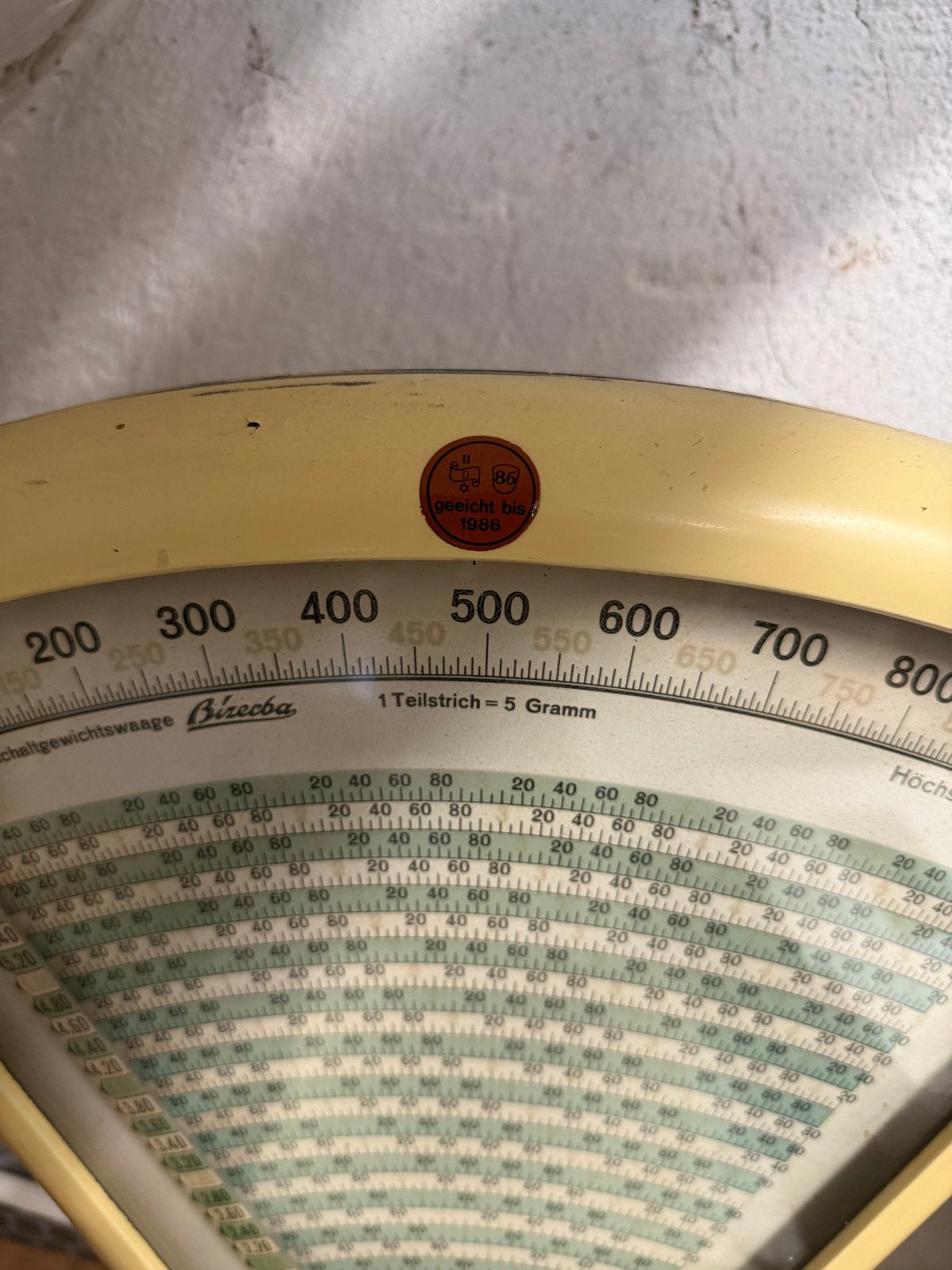 Vintage Bizerba Weegschaal - Antieke Keukenweegschaal, Ophalen of Verzenden, Gebruikt, Precisieweegschaal, Minder dan 50 kg