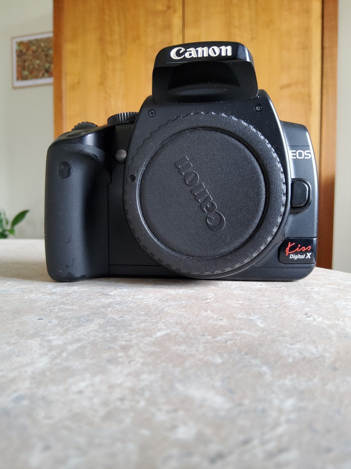 Canon EOS Kiss Digital X Spiegelreflexcamera, Ingebouwde flitser, Bodydop, Gebruikt, Spiegelreflex