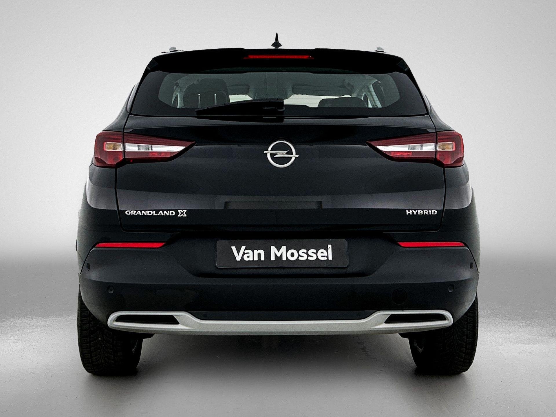 Opel Grandland X 1.6 Turbo Hybrid Elegance | Apple Carplay/A, Auto's, Opel, Euro 6, 4 cilinders, Leder en Stof, Zwart