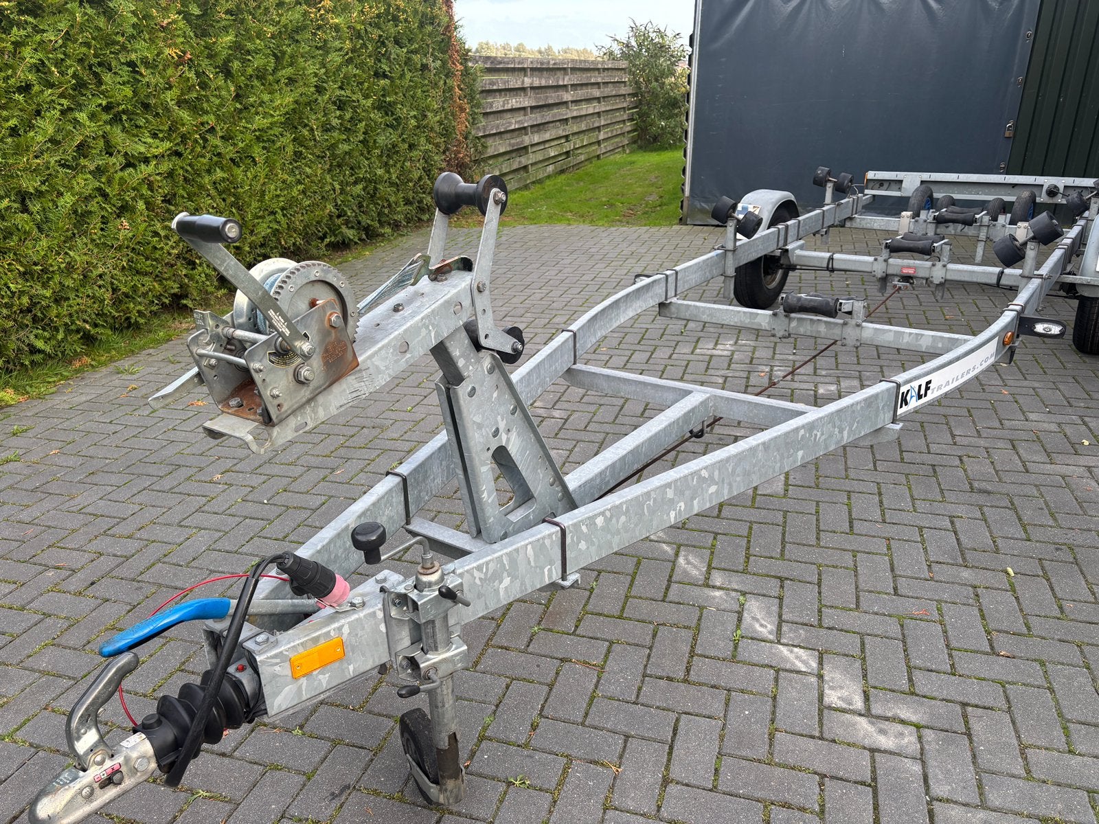 Kalf 1500 kg trailer met nederlands kenteken, Ophalen, Gebruikt, Verstelbare verlichting, Minder dan 1500 kg