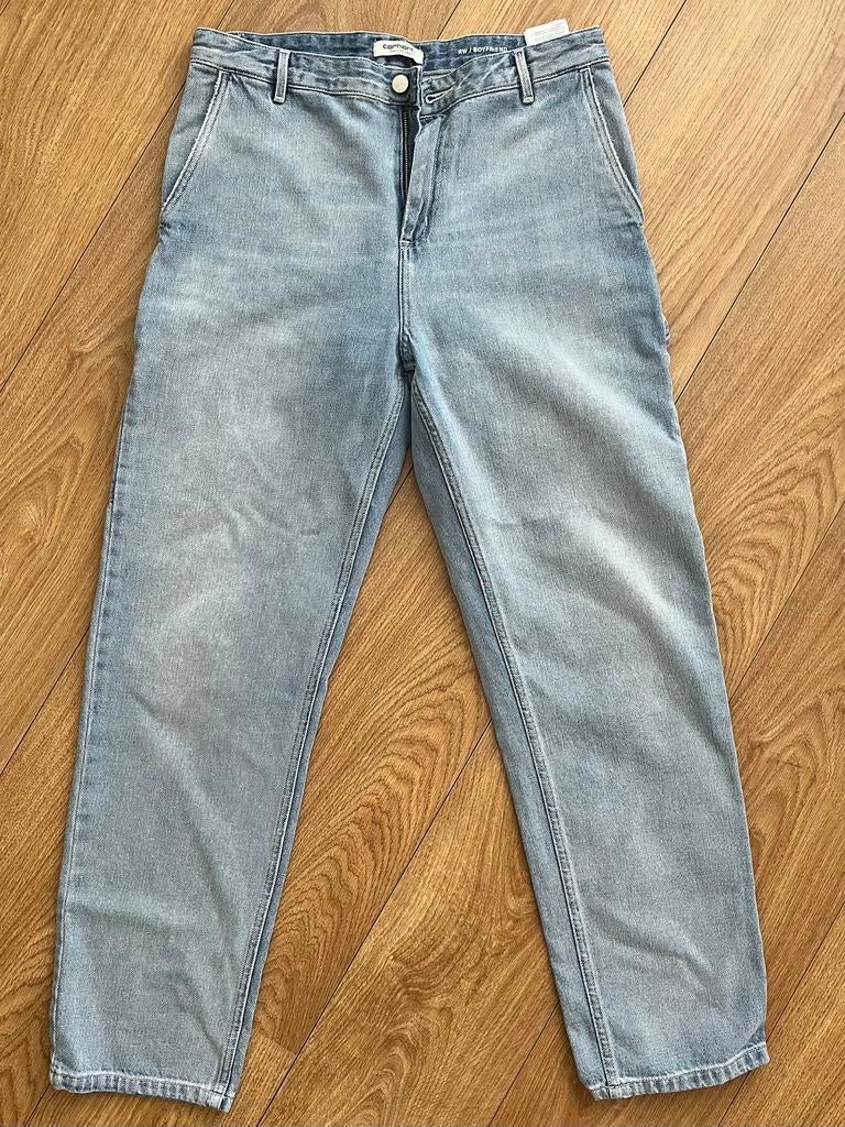 Carhartt W Pierce Pant Straight Blue Stone Bleached, Verzenden, Zo goed als nieuw, Blauw, W30 - W32 (confectie 38/40)
