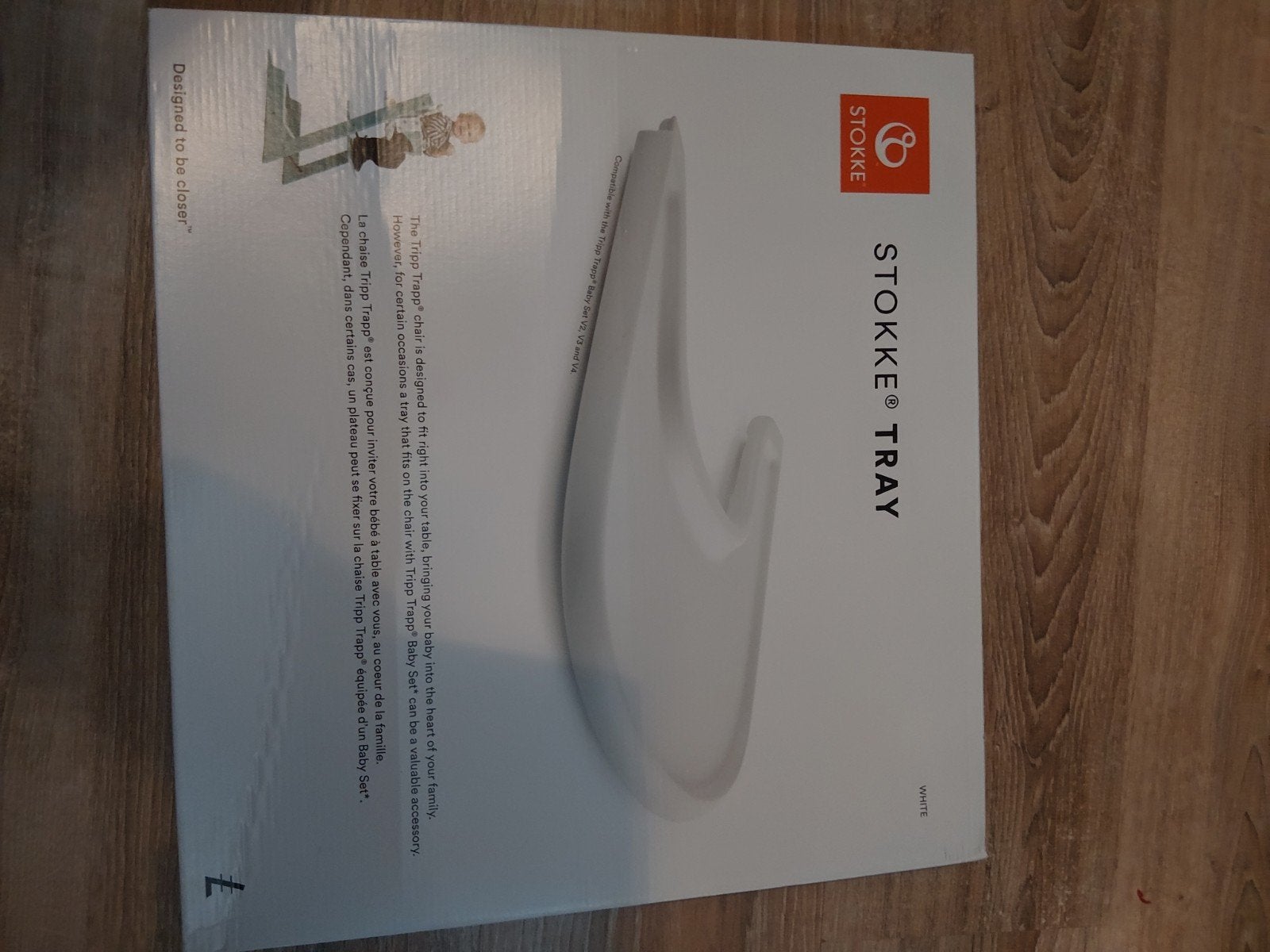 Stokke Tray voor Tripp Trapp kinderstoel - Wit, Ophalen of Verzenden, Zo goed als nieuw, Overige typen, Afneembaar eetblad