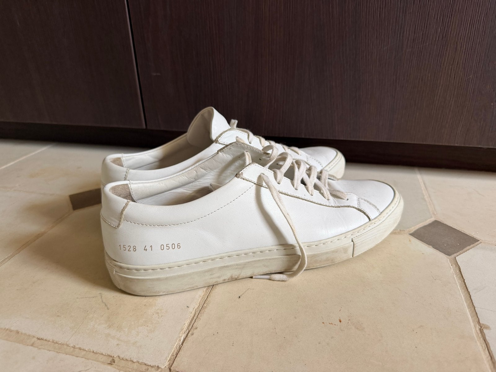 Common Projects Achilles sneakers - Maat 41, Wit, Ophalen of Verzenden, Sneakers of Gympen, Gedragen