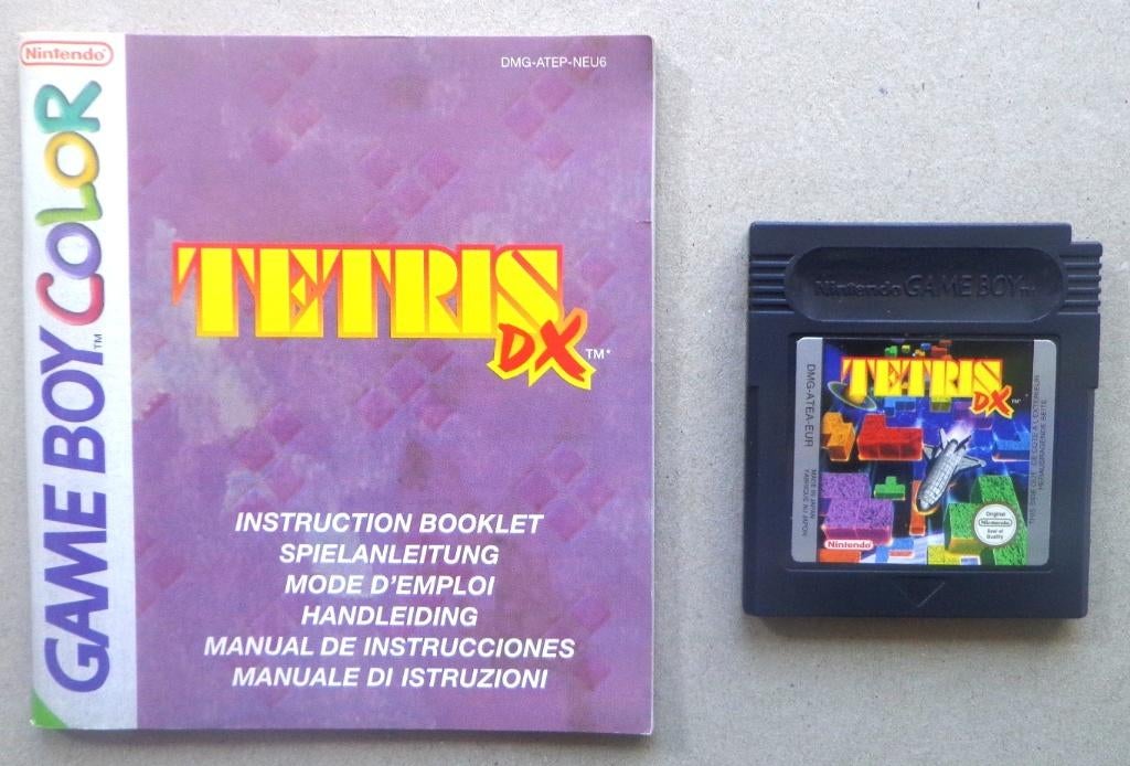 Tetris DX voor de Gameboy Color en Advance + boekje, Spelcomputers en Games, Games | Nintendo Game Boy, Puzzel en Educatief, Gebruikt
