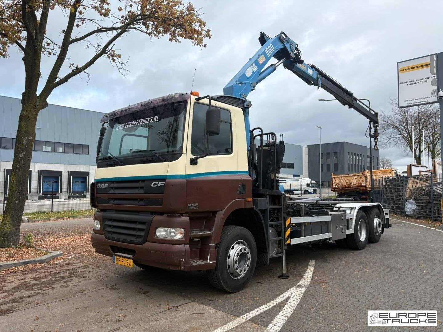 DAF CF85.340 Steel/Air - NL Truck - Euro 3 - HMF1680 Crane T, Overige kleuren, Origineel Nederlands, Bedrijf, Diesel