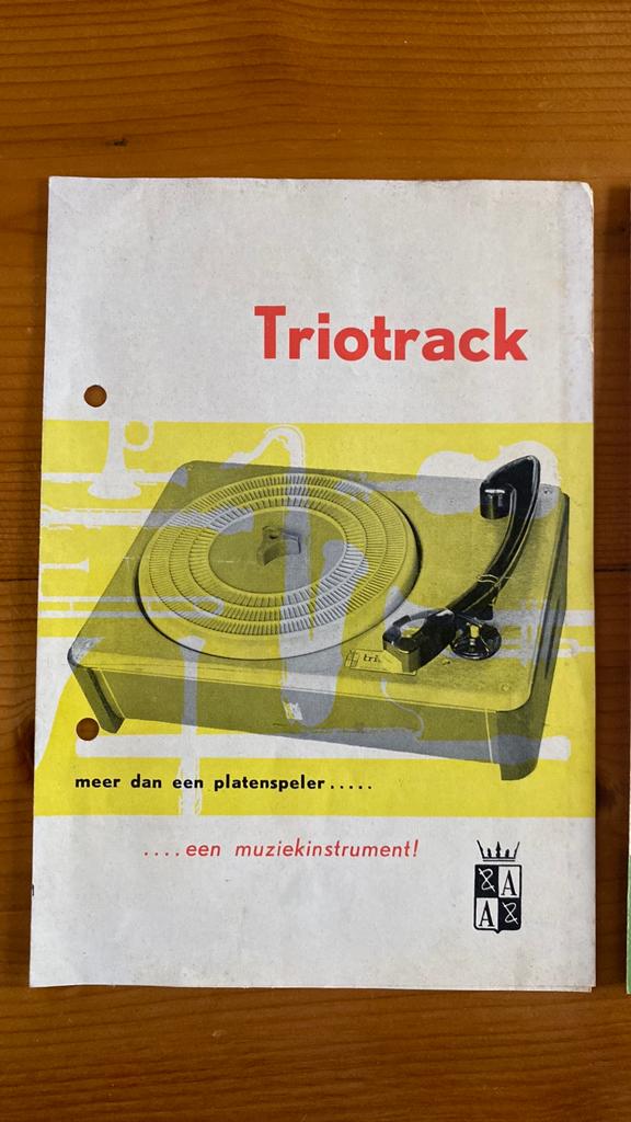 Vintage Triotrack folders, Boeken, Catalogussen en Folders, Ophalen of Verzenden, Zo goed als nieuw