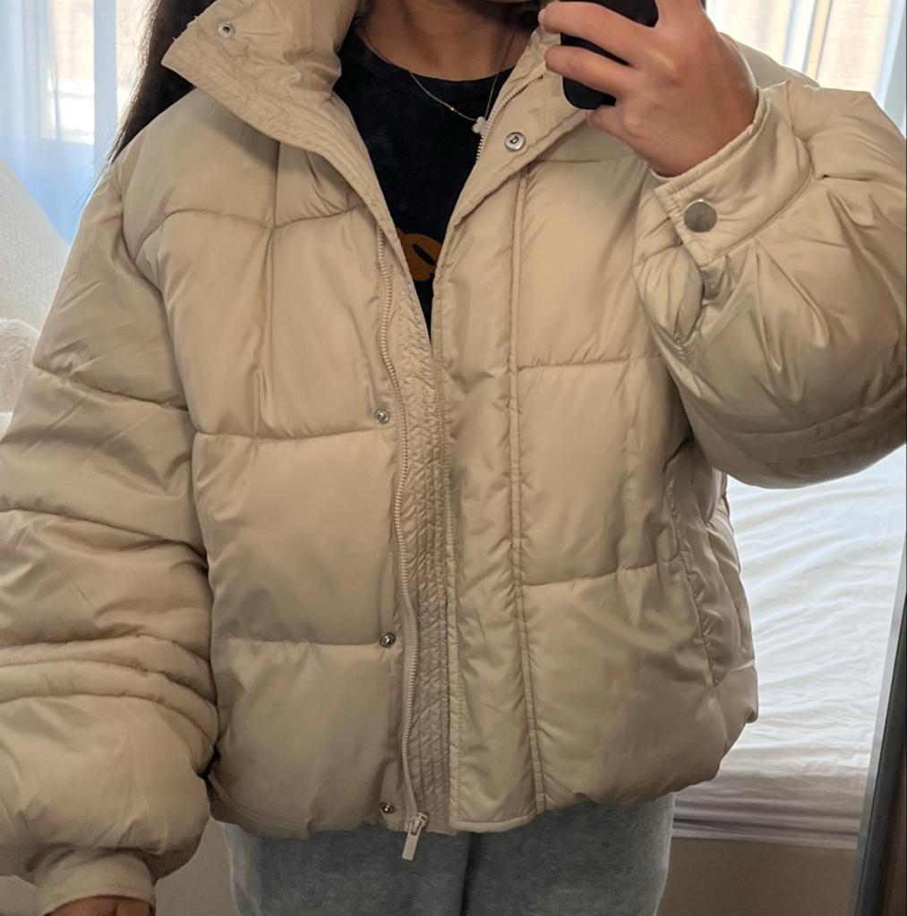 Nieuwe Eskpet Puffer Jas Maat S, Kleding | Dames, Jassen | Winter, Ophalen of Verzenden, Nieuw, Maat 36 (S), Beige