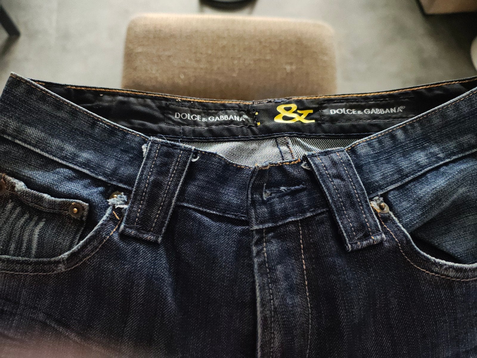 Dolce & Gabbana Jeans - Italiaanse Maat 44, Ophalen of Verzenden, Gedragen, Blauw
