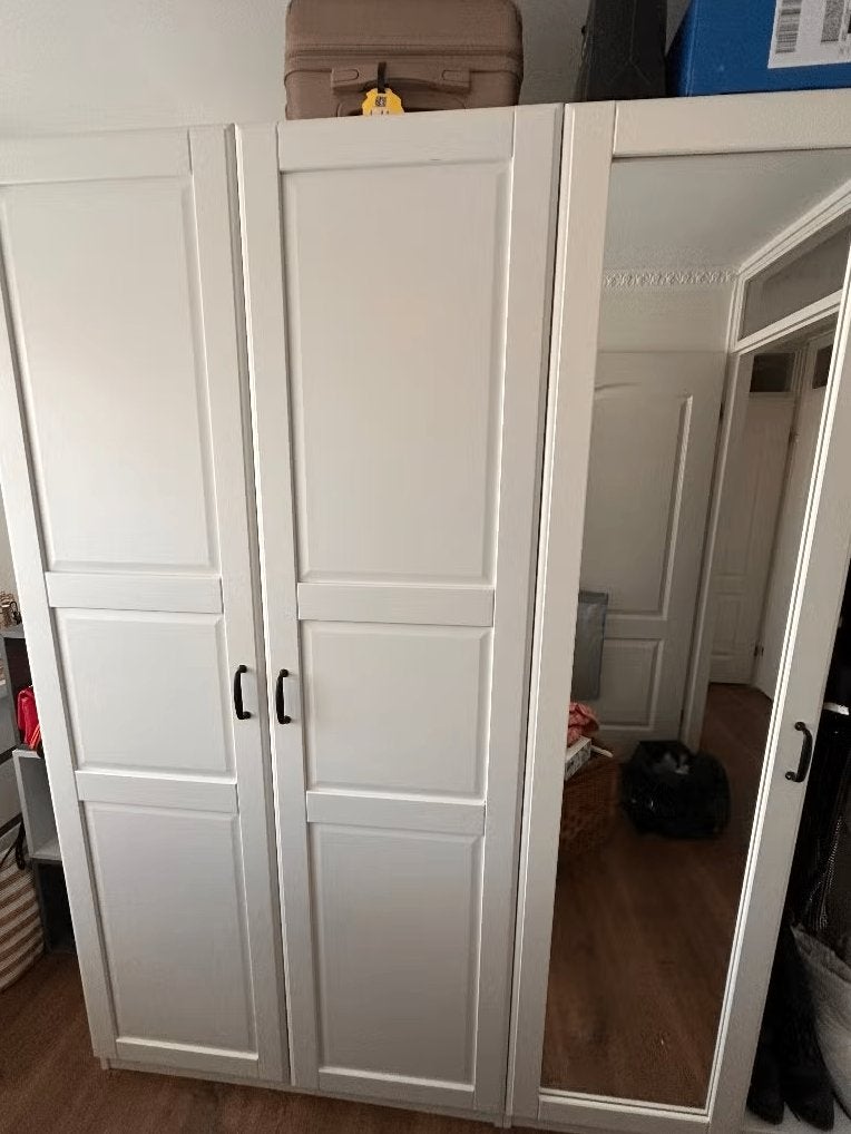 3x IKEA Tyssedal Pax Deur met Spiegel, Ophalen, 50 tot 100 cm, Zo goed als nieuw, Minder dan 25 cm