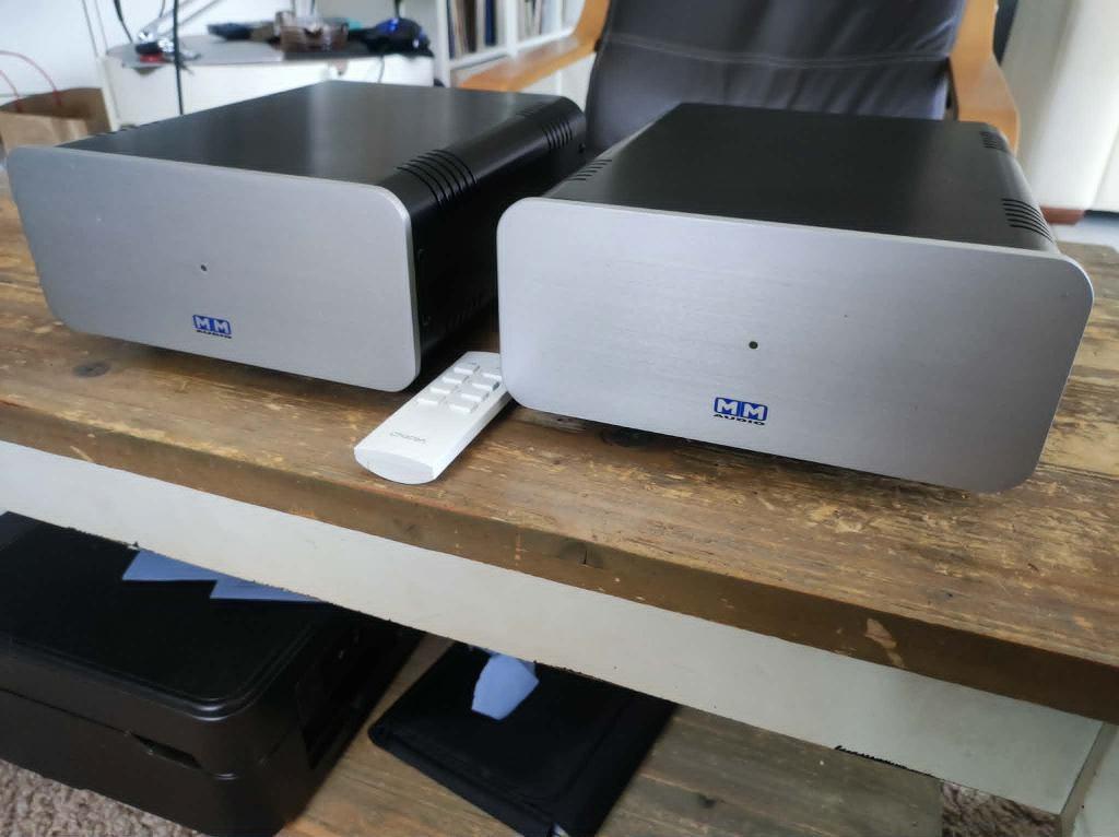 HYPEX -MM AUDIO-2X MIDIMONO CLASS D MONOBLOCKS POWERAMPS, Audio, Tv en Foto, Versterkers en Receivers, Ophalen of Verzenden, Zo goed als nieuw