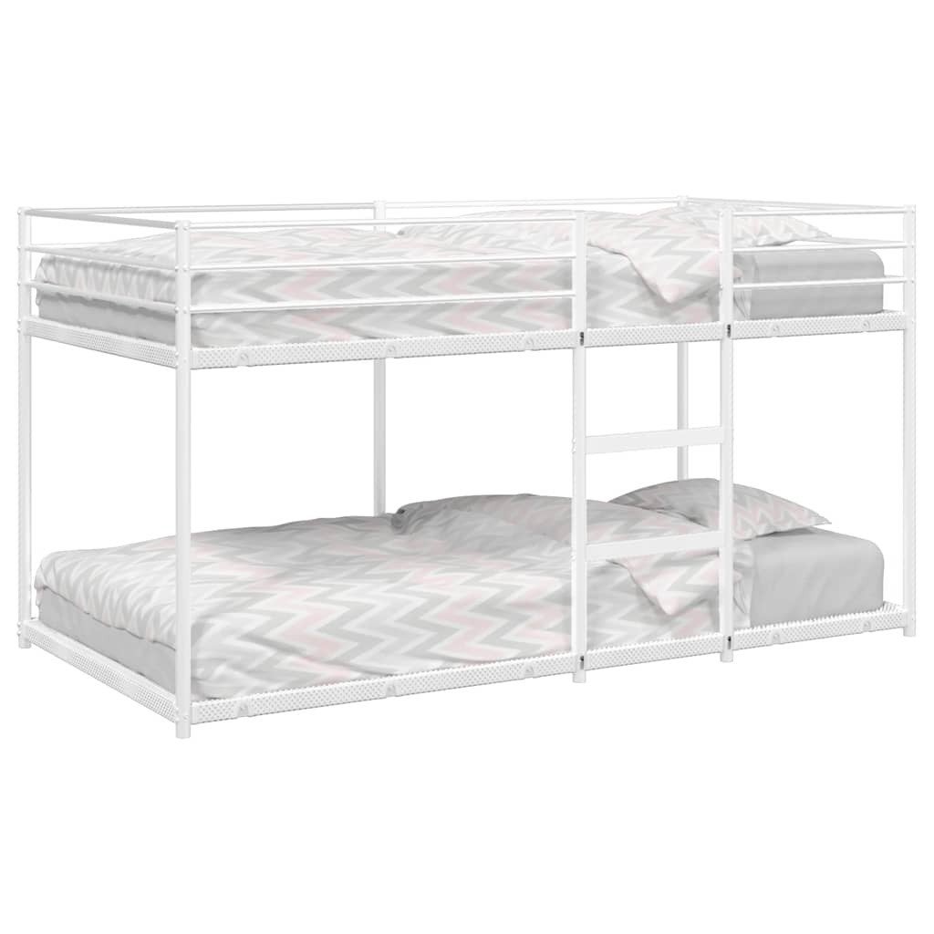 Wit metalen stapelbed - perfect voor kinderkamer, Ophalen, 70 cm of minder, 160 tot 180 cm, 190 cm of minder