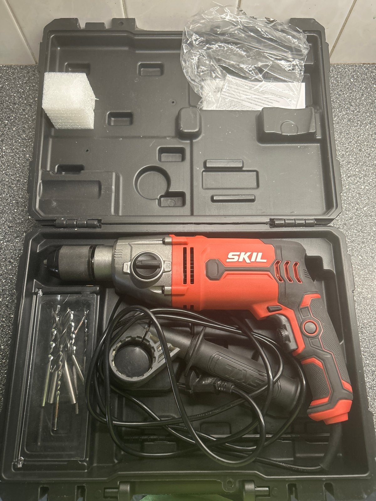 SKIL Boormachine HD1E 6745 01 - Zo goed als nieuw, Boormachine, 600 watt of meer, Ophalen of Verzenden, Zo goed als nieuw