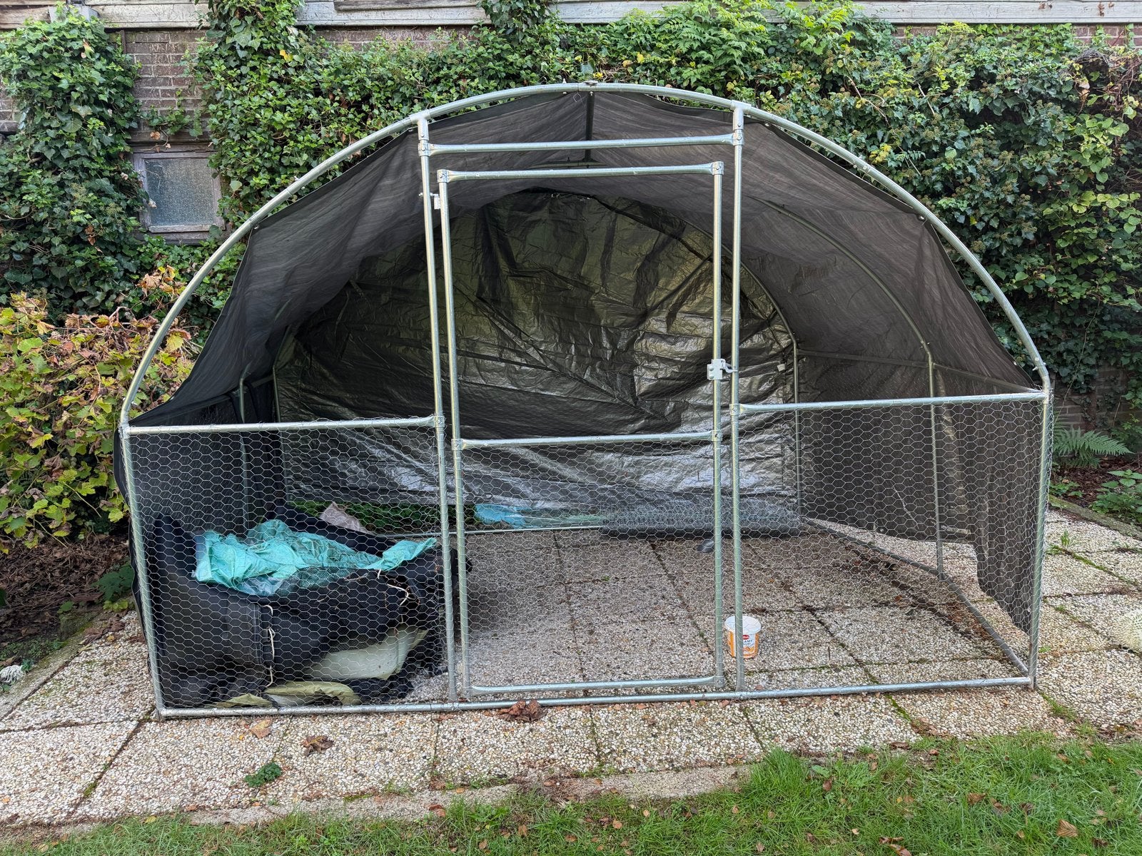 Kippenren Gegalvaniseerd Staal 3 x 2 x 2 m, Dieren en Toebehoren, Ophalen, Gebruikt, Metaal, Overige typen