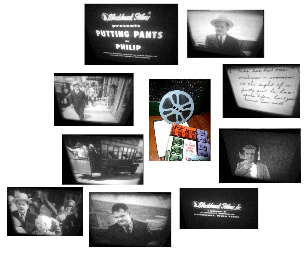 8mm film Laurel + Hardy - Putting Pants on Philip - 1928 -, Ophalen of Verzenden, 8mm film