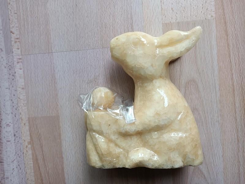 (112) Waterornament voor vijver Konijn met balletje, Tuin en Terras, Waterpartijen en Fonteinen, Verzenden, Nieuw, Overige materialen