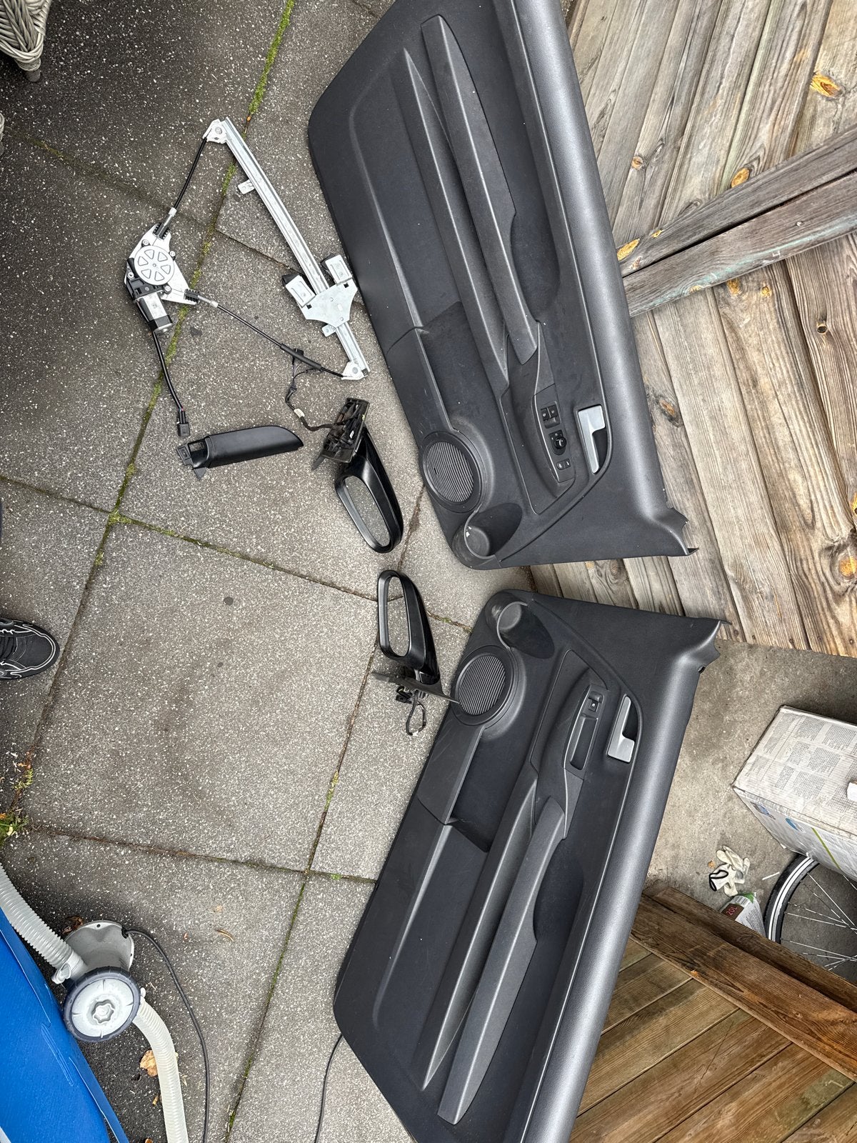 VW fox Deurpanelen, Spiegels, Raammechanisme, Auto-onderdelen, Ophalen, Gebruikt, Volkswagen