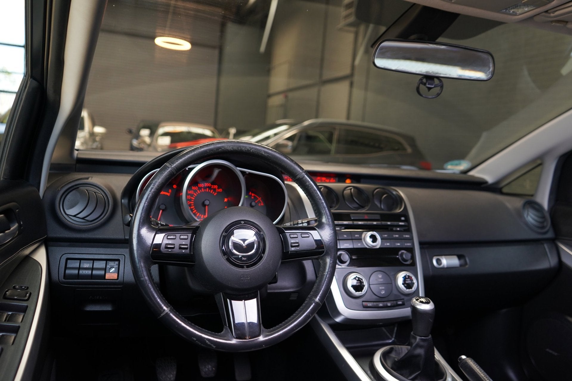 Mazda CX-7 2.3 GT-L | SCHUIF-DAK | AIRCO | TREKHAAK | LEDER, Auto's, Mazda, 1450 kg, Gebruikt, 1670 kg, 4 cilinders