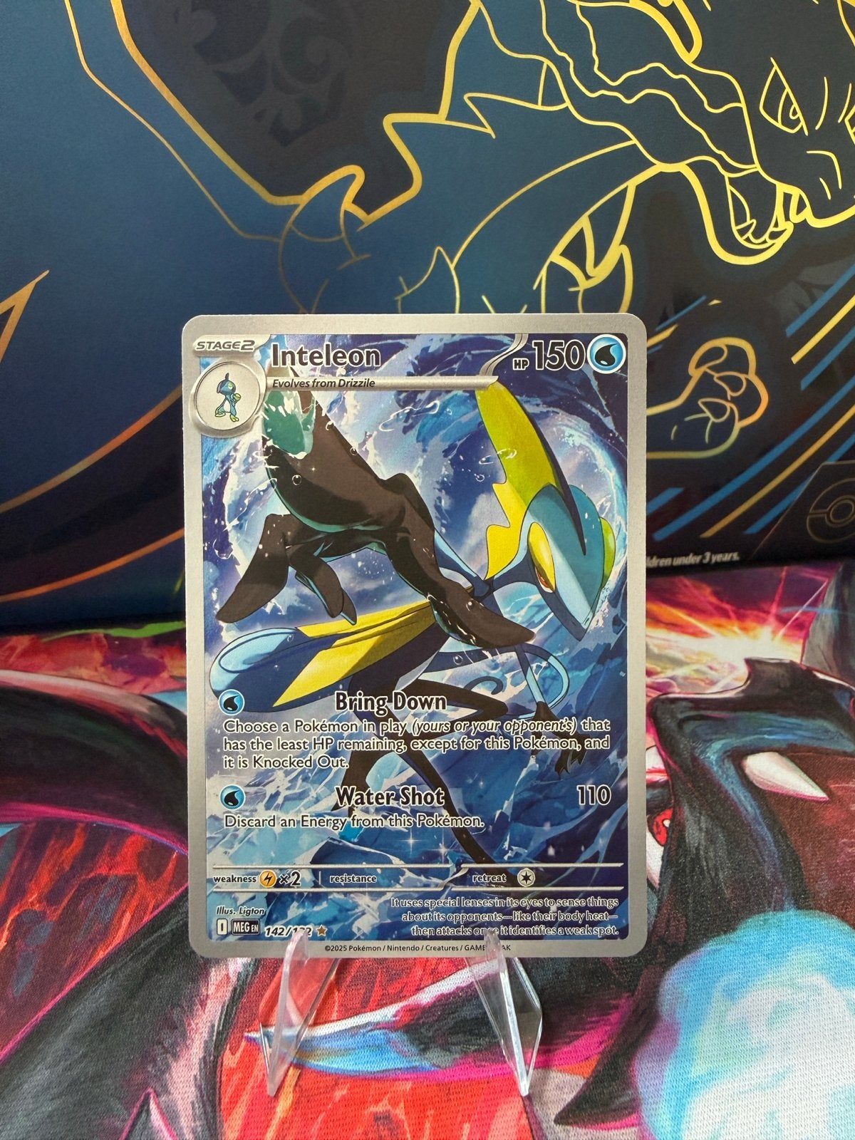 Inteleon Pokémon Kaart, Ophalen of Verzenden, Zo goed als nieuw, Losse kaart