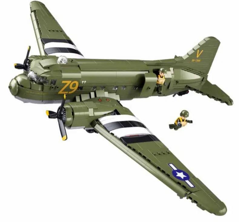 Sluban C-47 Dakota Skytrain - bouwpakket!, Overige merken, 1:72 tot 1:144, Sluban, Nieuw