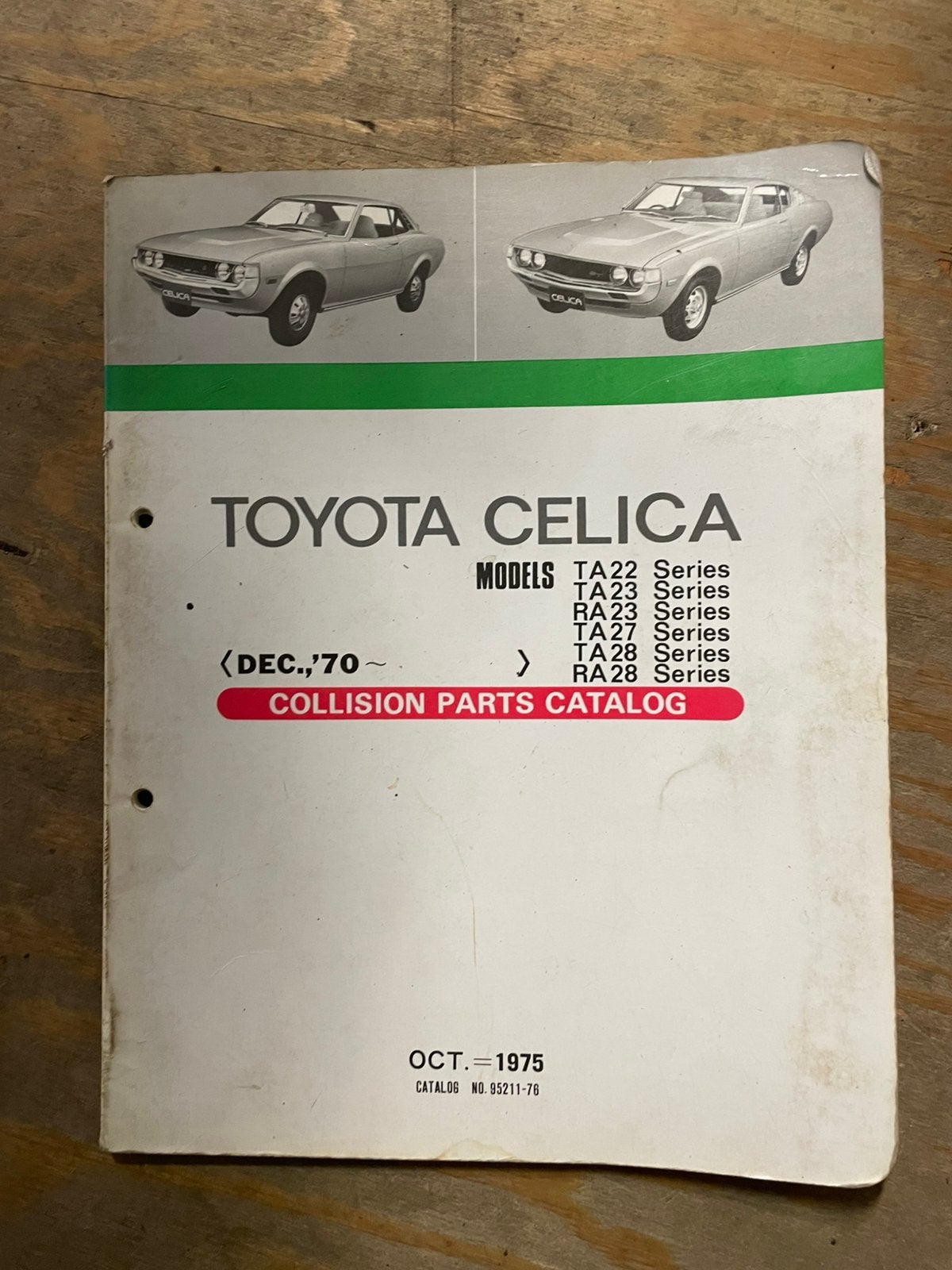 Toyota collision parts catalog ta22 ta23 ra23 ta28 ra28, Ophalen of Verzenden, Gelezen, Toyota