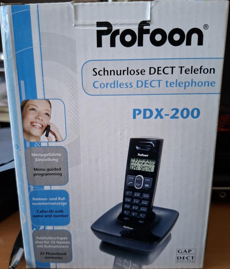 Profoon PDX  200 Draadloze DECT telefoon., Telecommunicatie, Vaste telefoons | Handsets en Draadloos, Ophalen of Verzenden, Gebruikt