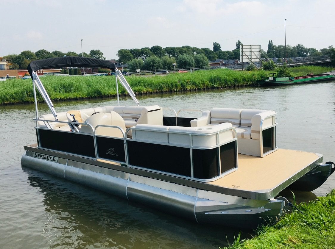 Pontoonboot Pontonboot 6.7M, Overige merken, Gebruikt, Buitenboordmotor, Aluminium