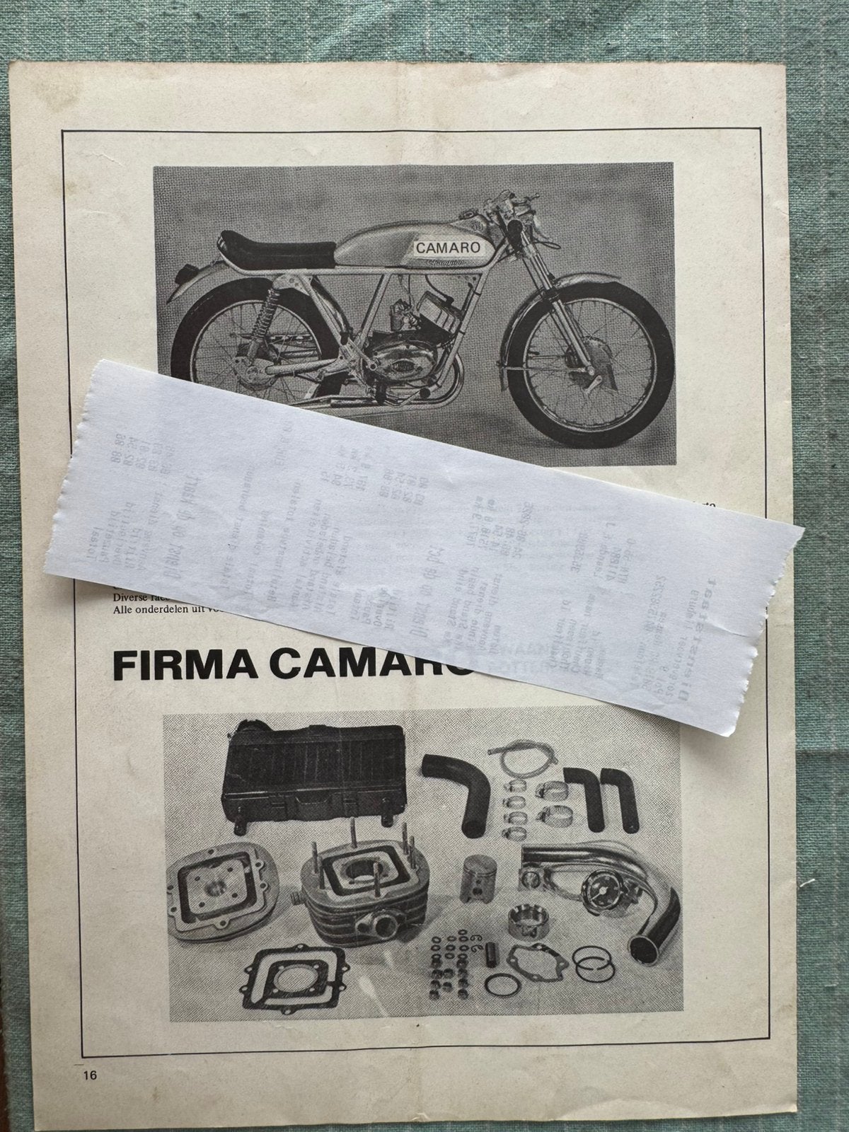 Advertentie 1971 Camaro bromfiets Minarelli, Verzenden, Zo goed als nieuw, Motoren