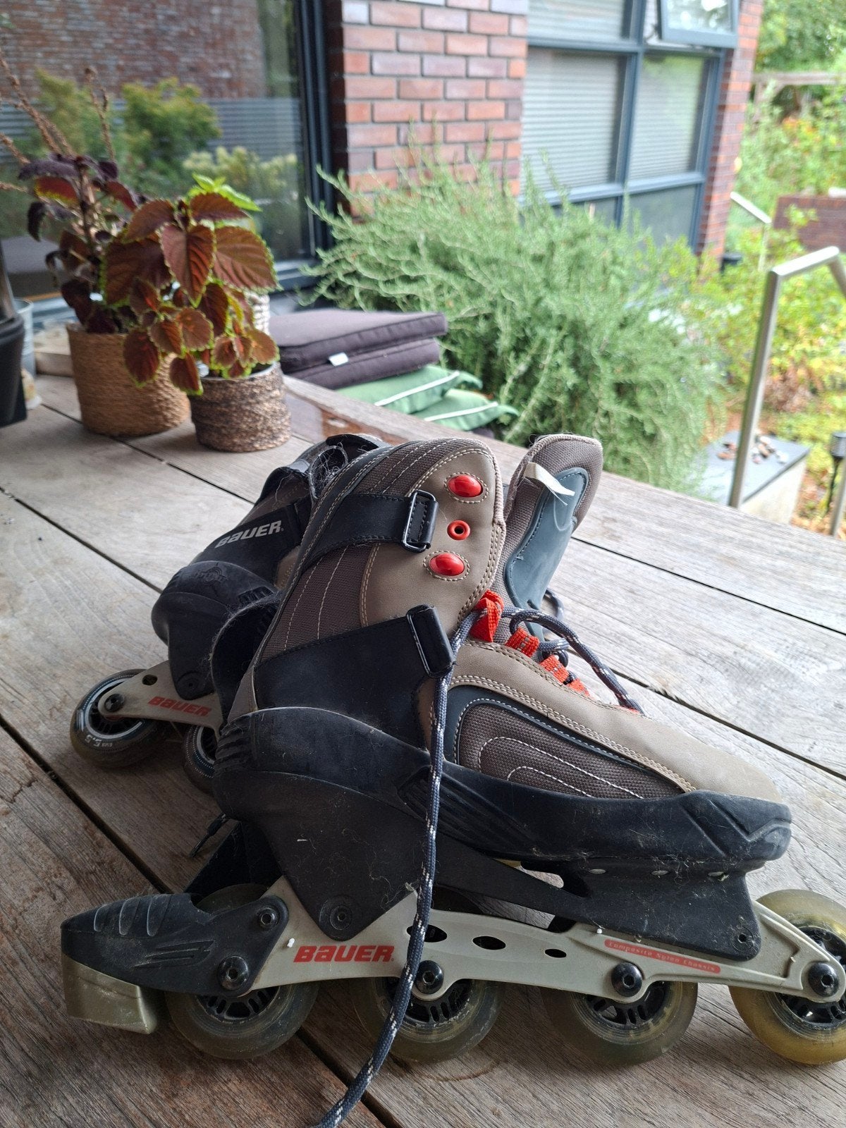 Bauer inline skates - maat 42, Sport en Fitness, Skeelers, Ophalen, Gebruikt, Dames, Bauer