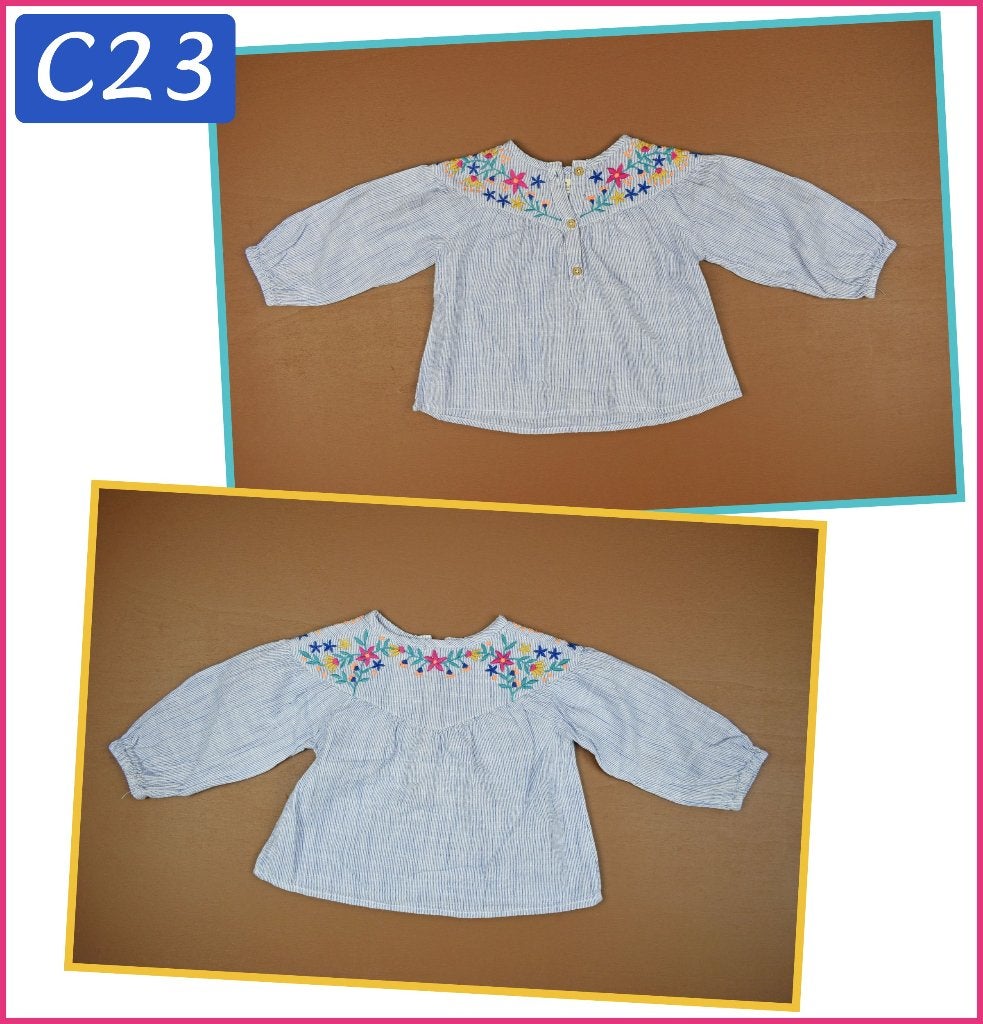 (C23) Maat 80. Zara meisjesblouse, Gebruikt, Meisje, Ophalen of Verzenden, Zara