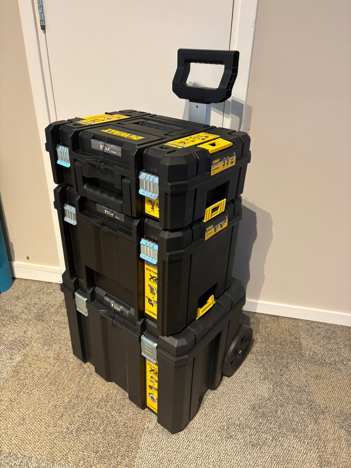 DeWALT DCK755P3T Accu combiset 7-delig 18V XR 5.0Ah in TSTAK, Ophalen, Nieuw