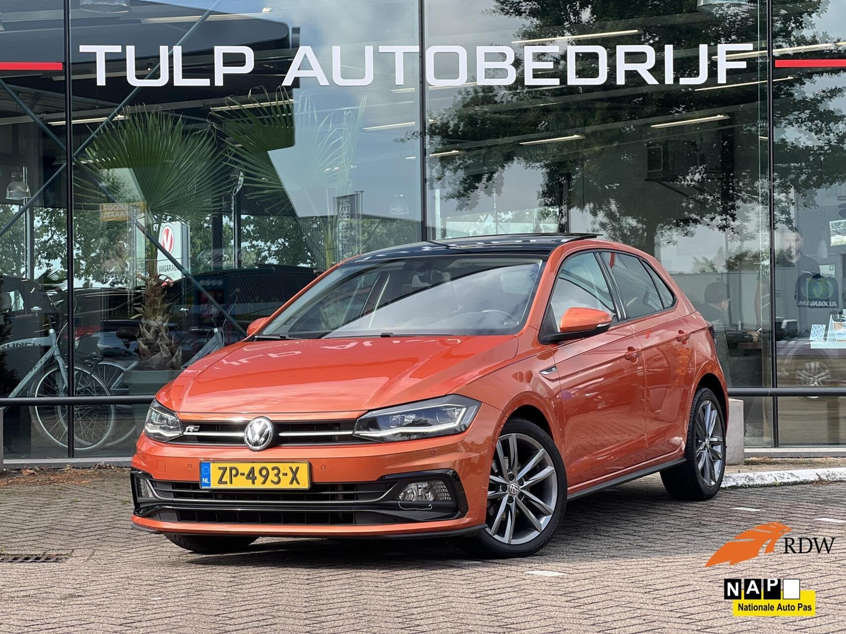 Volkswagen Polo 1.0 TSI Highline Business R DSG NLauto NAP, Auto's, Volkswagen, Stof, Gebruikt, Overige kleuren, Automatische klimaatregeling