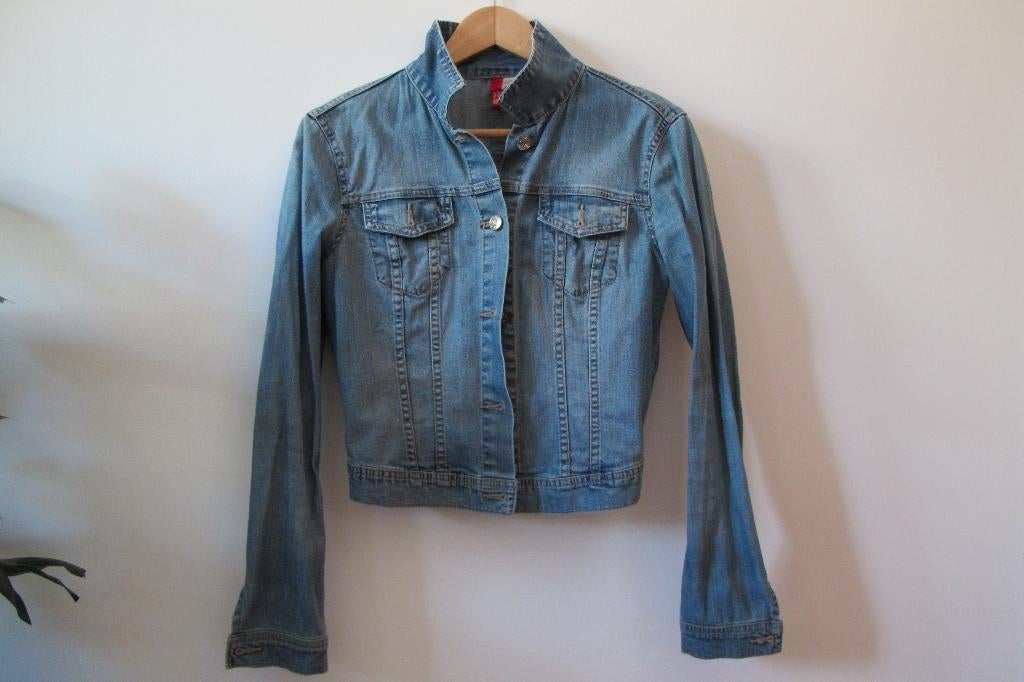 Denim jacket (H&M), Maat 38/40 (M), H&M, Blauw, Ophalen of Verzenden