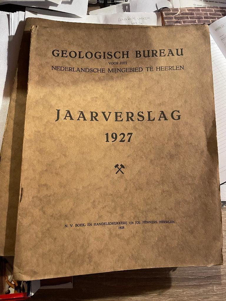 Jaarverslag 1927 Geologisch Bureau, Gelezen, Diverse auteurs, Ophalen of Verzenden, Natuurwetenschap