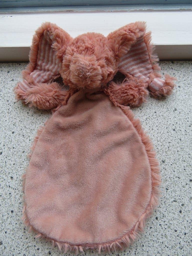 Knuffeldoek olifant Elephant Emily merk Happy Horse oud roze, Happy Horse, Ophalen of Verzenden, Zo goed als nieuw, Wasbaar