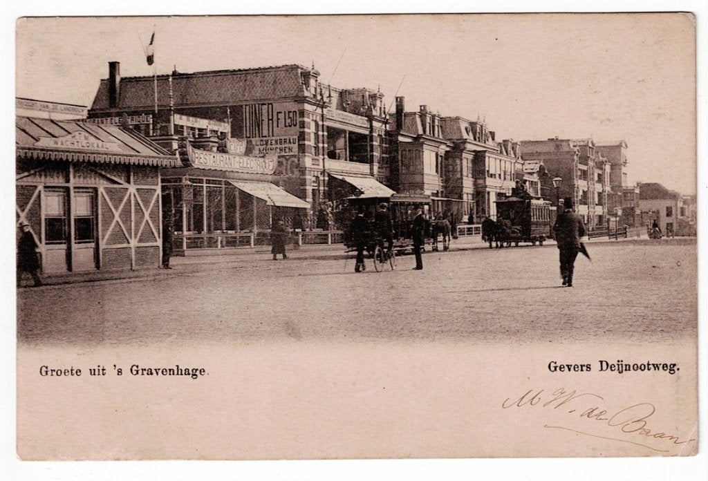 's Gravenhage 1903. Gevers Deijnootweg (paardentram)., Ophalen of Verzenden, Voor 1920, Gelopen, Zuid-Holland