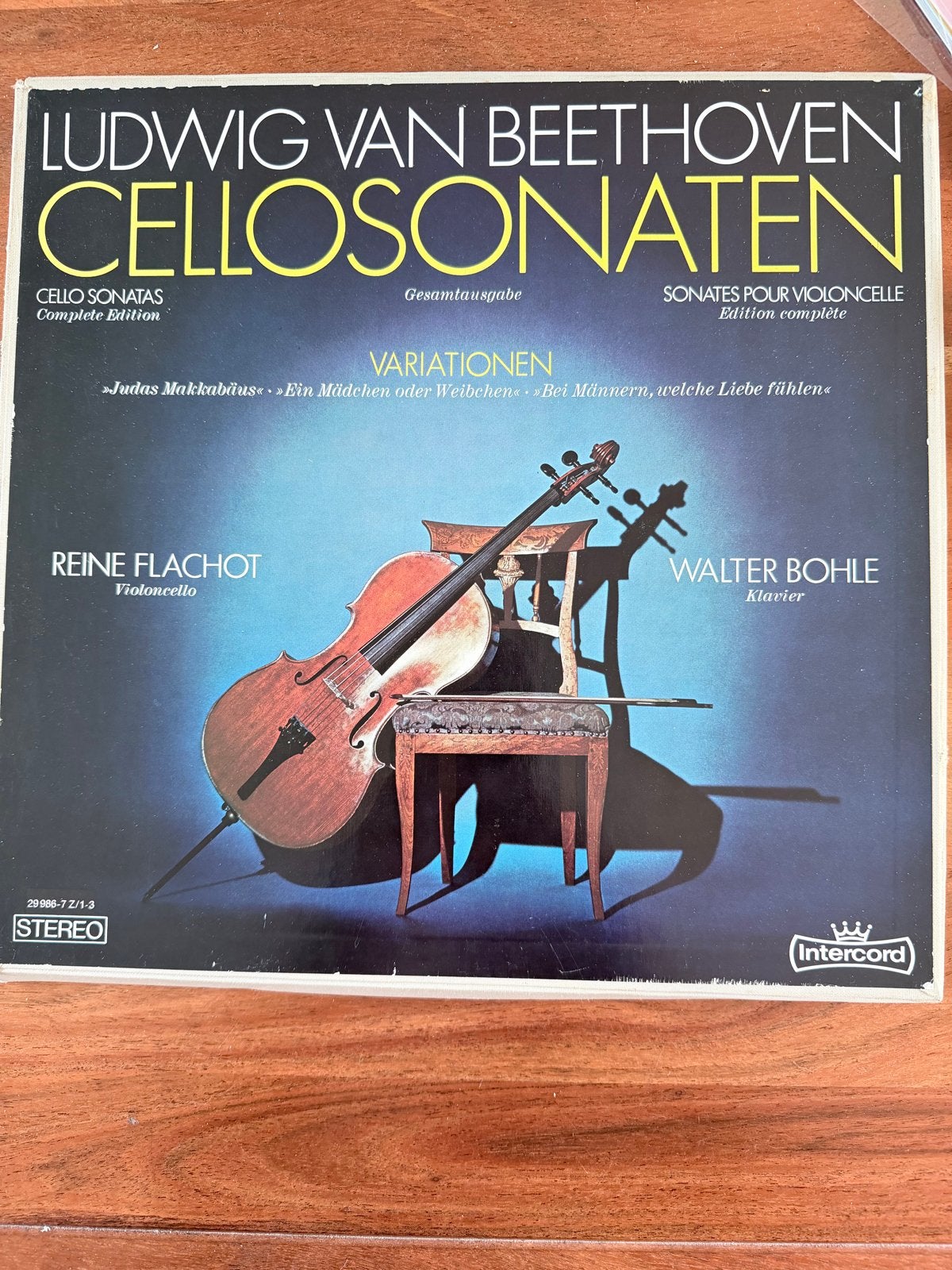 Beethoven Cellosonaten - Reine Flachot & Walter Bohle, Kamermuziek, Ophalen of Verzenden, Zo goed als nieuw, Inclusief boekje