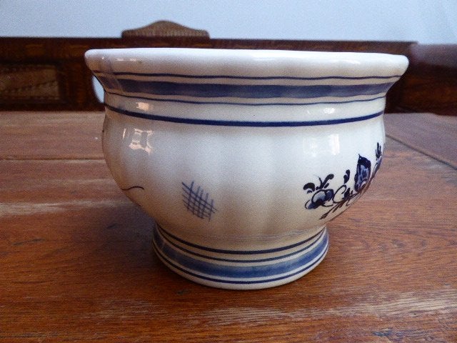 Delfts blauw bloempotje, Ophalen of Verzenden