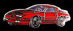 Pontiac Transam pin- rood emaille, Verzenden, Nieuw, Transport, Speldje of Pin