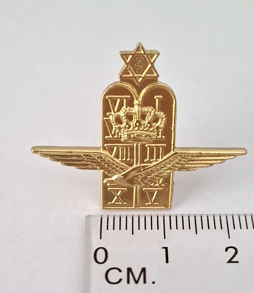 KLU Luchtmacht brevet, krijgsmacht rabbijn., Verzamelen, Ophalen of Verzenden, Luchtmacht, Nederland, Embleem of Badge