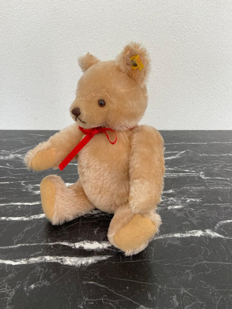 Steiff Beer met Knoop 32 cm -  met geluid Klassieke Knuffel, Overige merken, Beer, Ophalen of Verzenden, Middelgroot (20 tot 80 cm)