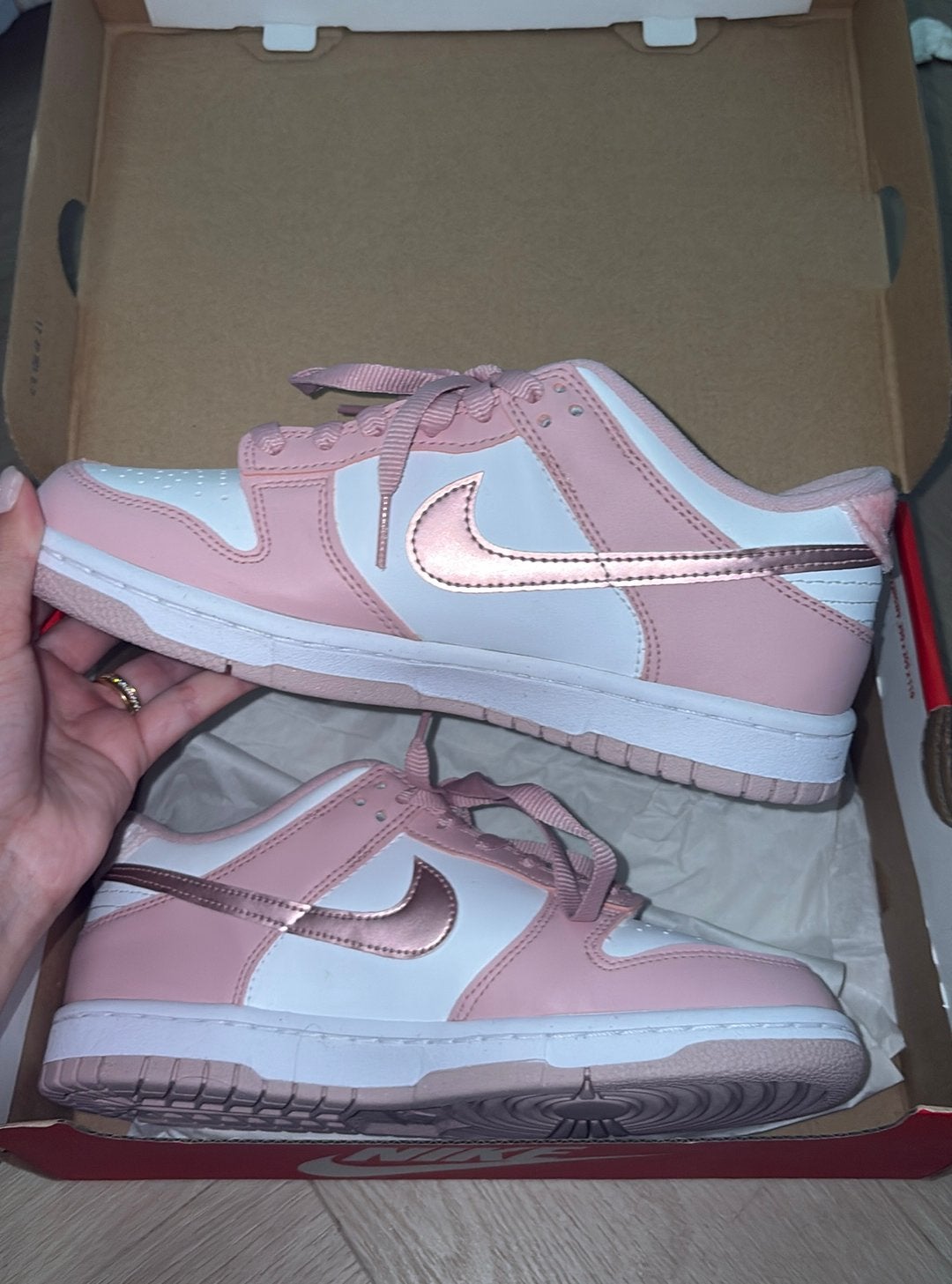 Nike Dunk Low Roze Wit Sneakers 38, Nieuw, Ophalen of Verzenden, Sneakers of Gympen, Roze
