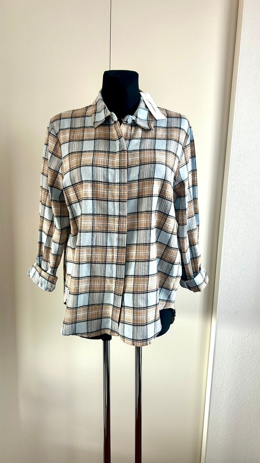 Zachte blouse merk Ambika onesize, Ophalen of Verzenden, Nieuw, Maat 38/40 (M), Beige
