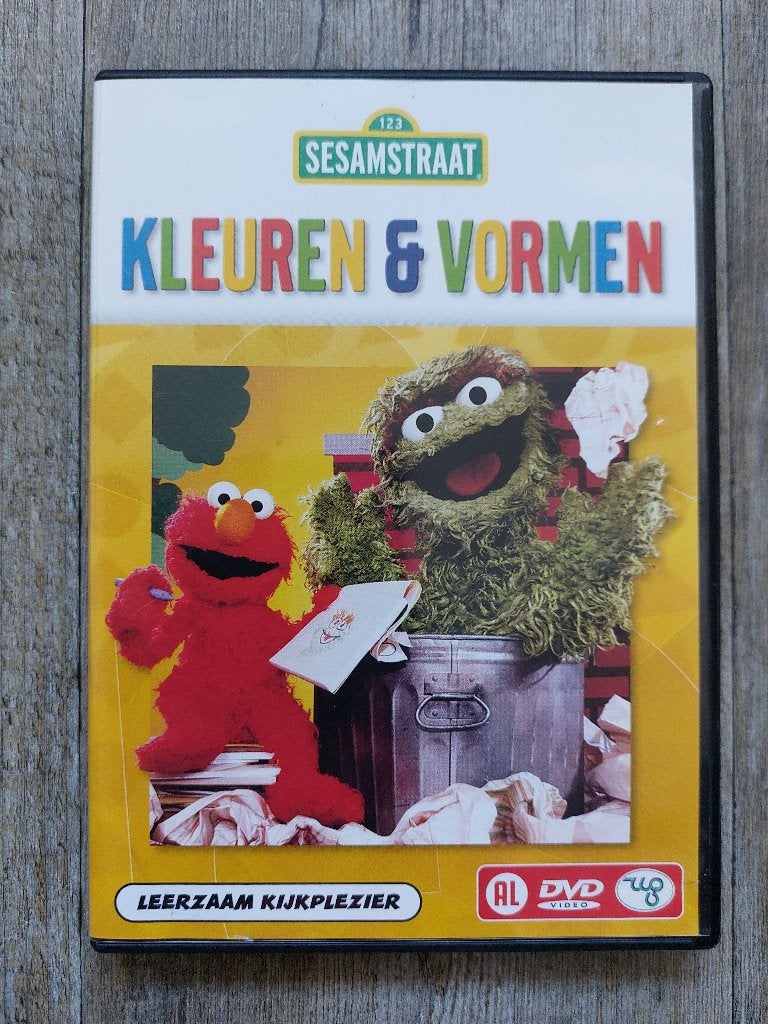 Sesamstraat DVD - Kleuren en vormen, Gebruikt, Alle leeftijden, Ophalen of Verzenden, Tv fictie